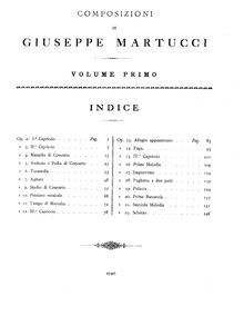 Partition complète, Martucci, Giuseppe par Giuseppe Martucci