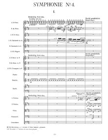 Partition Complete Orchestral Score, Symphony No.4, Mahler, Gustav