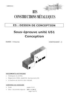 Conception 2006 BTS Constructions métalliques