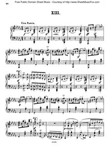 Partition No.13, Polish National Dances, Op.3, Scharwenka, Xaver