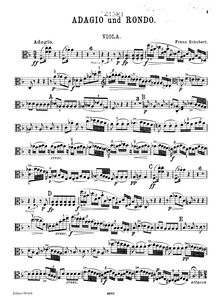 Partition de viole de gambe, Adagio et rondo concertant