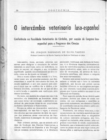 O intercâmbio veterinario luso-espanhol