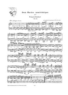 Partition complète, 2 Marches charactéristiques, C major, Schubert, Franz