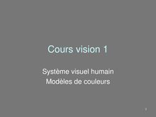 Cours vision 1