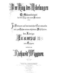 Partition Act I, Götterdämmerung, WWV86D, Siegfrieds Tod, Wagner, Richard par Richard Wagner