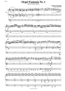 Partition Fantasia No. 1 pour orgue, Fantasia No. 1 pour orgue, Oma Rønnes, Kristian