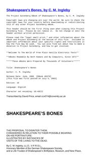 Shakespeare s Bones