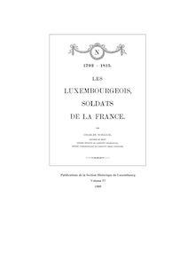 Les Luxembourgeois, soldats de la France