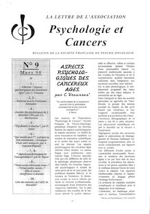09 Lettre Association Psychologie et Cancers Mars 1995
