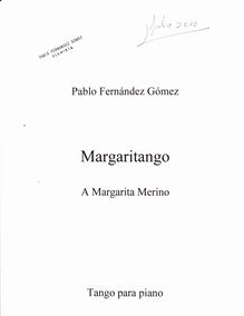 Partition complète, Margaritango, Fernández, Pablo Rodolfo
