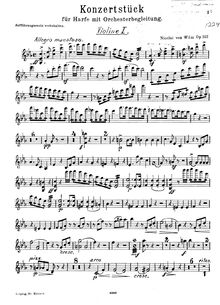 Partition violons I, Konzertstück, Konzertstück für Harfe und Orchester