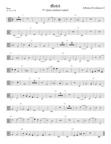 Partition viole de basse, alto clef, Motets, Ferrabosco Sr., Alfonso par Alfonso Ferrabosco Sr.