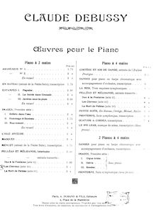 Partition complète, Pelléas et Mélisande, Drame lyrique en cinq actes
