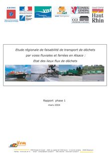 Transport combiné rail-route et fleuve-route pour les déchets en Alsace. : B