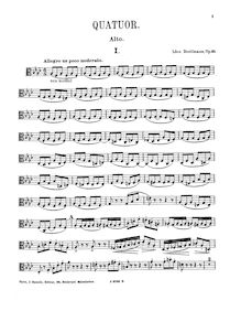 Partition Complete partition de viole de gambe, Piano quatuor en F minor, Op.10