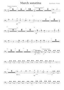 Partition ténor Trombones, March Sonatina, Bb, Shigeta, Takuya