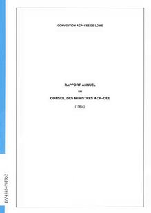 Rapport annuel du Conseil des ministres ACP-CEE 1984