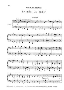 Partition complète,  concertante, Gounod, Charles