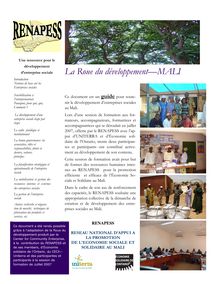 La Roue du Développement Mali-RENAPESS