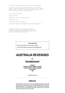 Australia Revenged