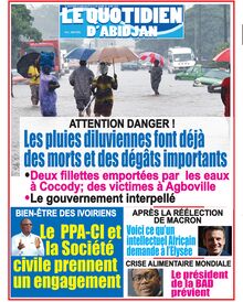 Le Quotidien d’Abidjan n°4112 - du mardi 26 avril 2022