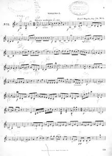 Partition violon 2, 3 corde quatuors, Op.74, "Apponyi" Quartets