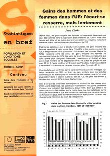 5/01 STATISTIQUES EN BREF - POPULATION ET CONDITIONS SOCIALES