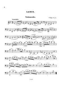 Partition de violoncelle, violoncelle Sonata, G minor