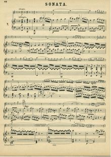 Partition complète, violon Sonata, Violin Sonata No.24, F major