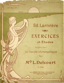 Partition complète, Exercices et etudes pour la harpe, Larivière, Edmond