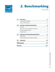 Energy Star Building Upgrade Manual Benchmarking Chapter 2