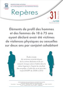 Enquête violences conjugales : l ONDRP dresse le profil des victimes de violences conjugales