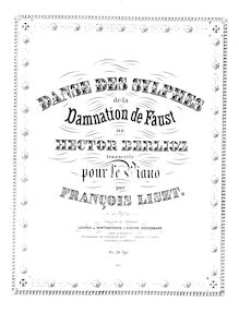 Partition complète (S.475), La damnation de Faust, Légende dramatique (Opéra de concert) par Hector Berlioz