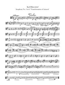 Partition altos, 6 Symphonies after Ovid s Metamorphoses, Symphonies exprimant des métamorphoses d Ovide par Carl Ditters von Dittersdorf