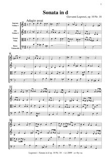 Partition complète (without clavecin), 18 sonates, Op.10