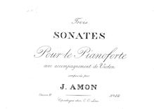 Partition Sonata No.3 - partition de piano, 3 sonates pour Piano et violon