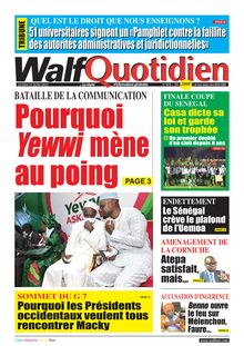 Walf Quotidien n°9076 - Du lundi 27 juin 2022