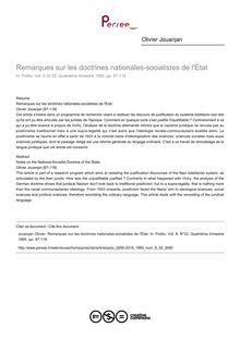 Remarques sur les doctrines nationales-socialistes de l État - article ; n°32 ; vol.8, pg 97-118