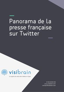 Panorama de la presse française sur Twitter - Visibrain