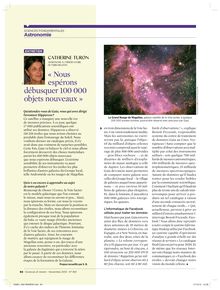 Article "Gaia" de Sciences et Avenir - dernière page