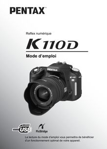Mode d emploi - Appareil Photo numériques Pentax  K110D