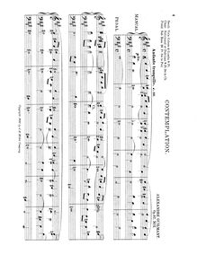 Partition No.2: Contemplation, 2 pièces pour orgue, Guilmant, Alexandre