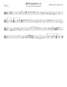 Partition ténor viole de gambe, alto clef, Madrigaletti, Ferrabosco Jr., Alfonso par Alfonso Ferrabosco Jr.
