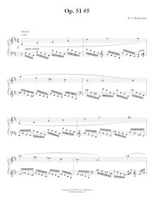 Partition , [Vivace], 9 Piano pièces, Op.51, Robertson, Ernest John