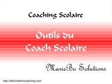 Coaching Scolaire - Outils du Coach Scolaire