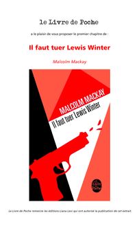 Extrait de "Il faut tuer Lewis Winter" - Malcolm Mackay