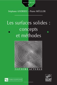 Les surfaces solides : concepts et méthodes