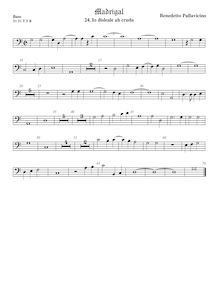 Partition viole de basse, Madrigali a 5 voci, Libro 6, Pallavicino, Benedetto