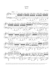 Partition complète, 3 études No. 1, Op.4 No.17, Smit, Maarten