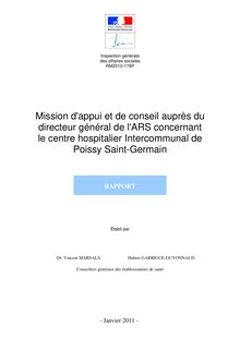 Mission d appui et de conseil auprès du directeur général de l ARS concernantle centre hospitalier Intercommunal de Poissy Saint-Germain